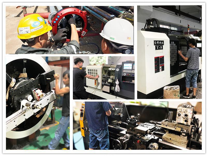 our workshop JOYSUNG machine Portable Flange Facer 